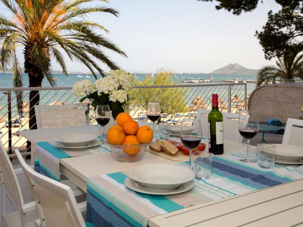 'Can Ventet' First Line Beach Port de Pollenca Luaran gambar